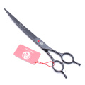 9" Stainless Purple Dragon Dogs Grooming Shears Up Curved Scissors Professional Pets Shears Animal Scissors Bend Up Shears Z4005