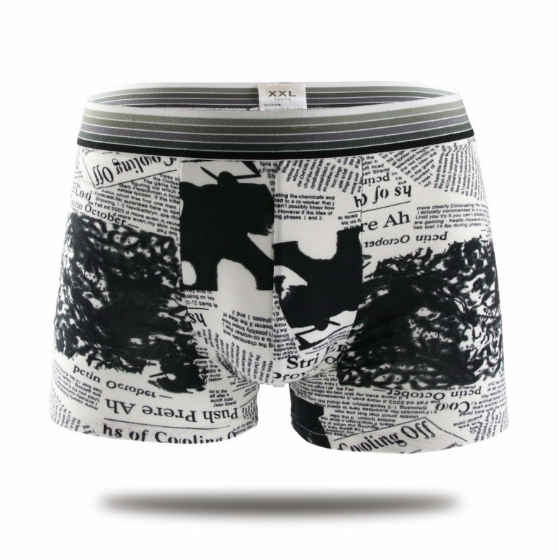 Men's Mid-waist Sexy Cartoon Boxer Briefs Panties Comfortable Men Underwear Breathable Mens Underwear Boxers