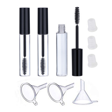 3 Pcs 10ml Portable Empty Bottle Black Eyelash Tube Mascara Cream Vial Refillable Bottles Travel Storage Bottle Organizer L0805