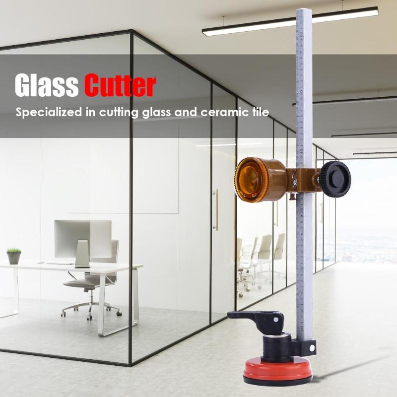 40/60/100cm Glass Cutter Multi-function Roller Type Circular Glass Cutter With Suction Cup Professional Woodworking Cutting Tool