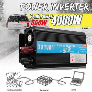 Inverter 12V 220V 4000W Peaks Power Voltage Transformer Converter DC 12V/24V To AC110V/ 220V Sine Wave Solar Inverter
