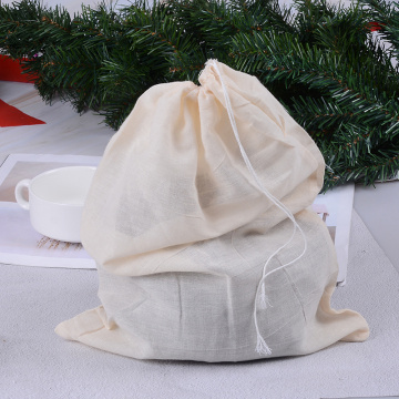 1pcs Reusable Cotton Food Filter Bag Nut Milk Bag Squeeze Juice Grid Mesh Filter Sieve Cold Brew Coffee Filter