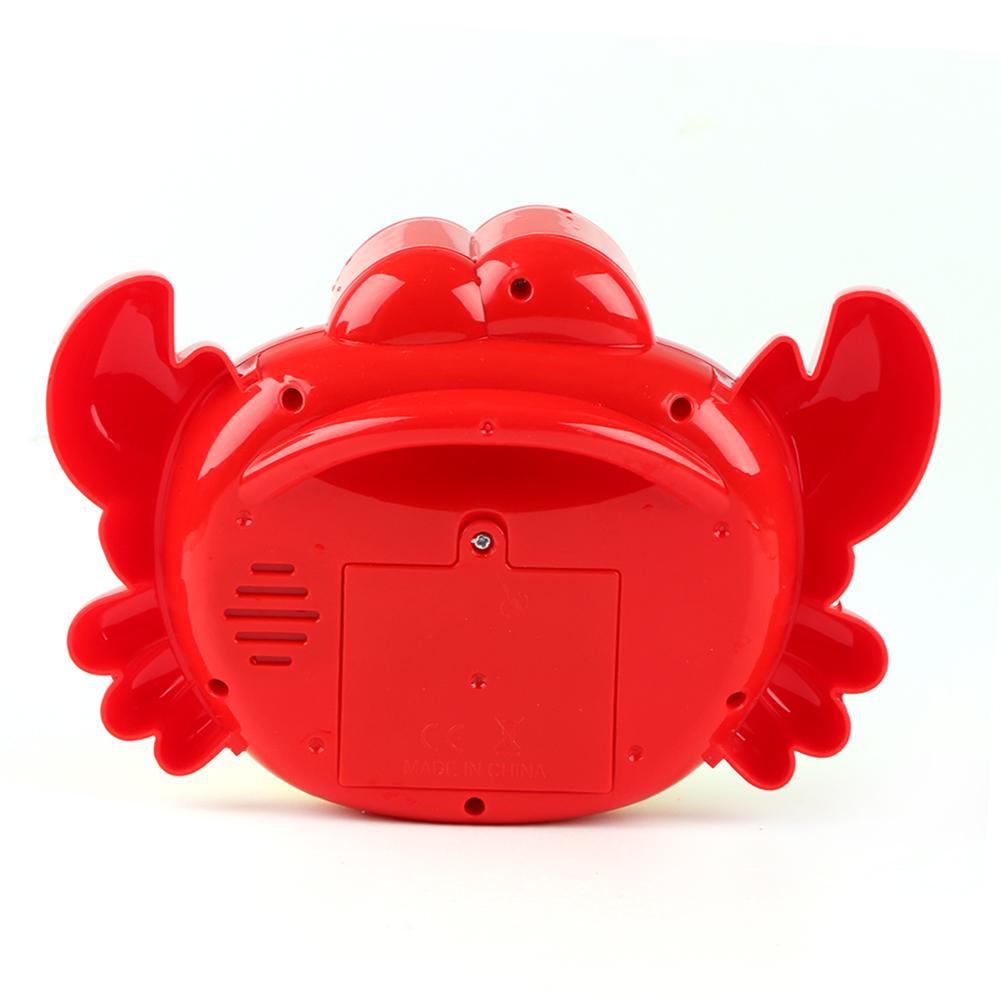 VKTECH Electric Crab Bubble Machine Bathroom Bathtub Bubble Maker Light Music Baby Kids Bath Toy Gift Dropshipping