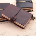 Handmade Traveler's Notebook, Leather Travel Journal Notebook for Men & Women, Perfect for Writing, Gifts, Travelers, 5.2 x 4 In