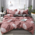 Bedding Set 4Pcs/Set 21Style Bed Sheet Pillowcase & Duvet Cover Sets Stripe Aloe Cotton Bed Set Home Bed Textile Products