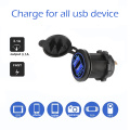 Car USB Charger Cover for Motorcycle Auto Truck ATV Boat LED Car 3.1A Dual USB Socket 12-24V Auto Usb Charger Power Adapter