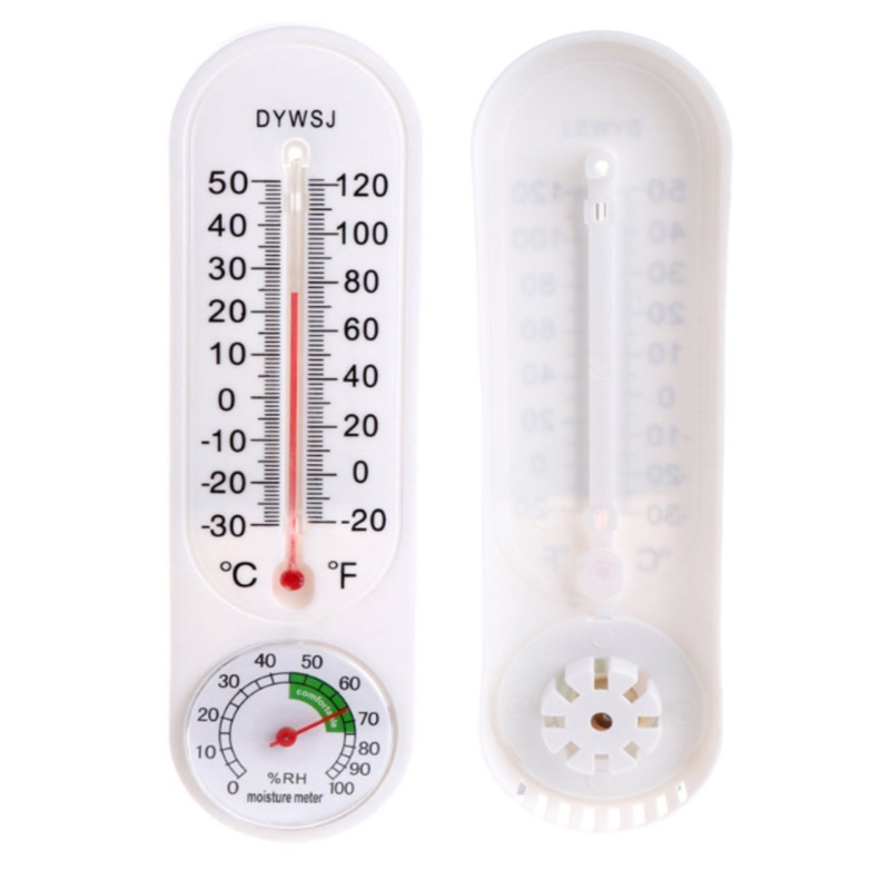 1Pc Indoor Thermometer Wall-mounted Household Greenhouse Temperature And Humidity Meter Hygrometer Breeding Thermometer Dropship