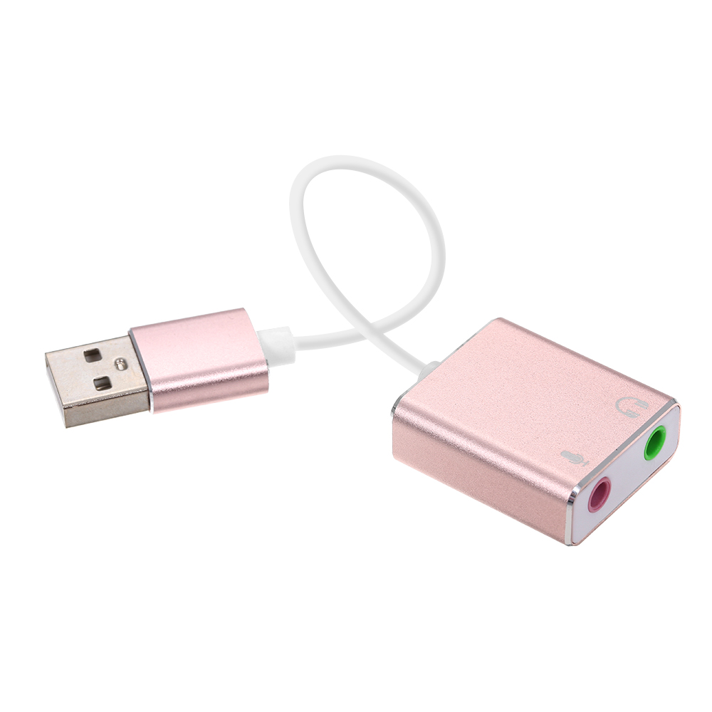 For Laptop PC USB External Sound Card Hi-Fi Magic Voice 7.1 CH Audio Card Adapter USB to Jack 3.5mm Earphone Microphone Speaker