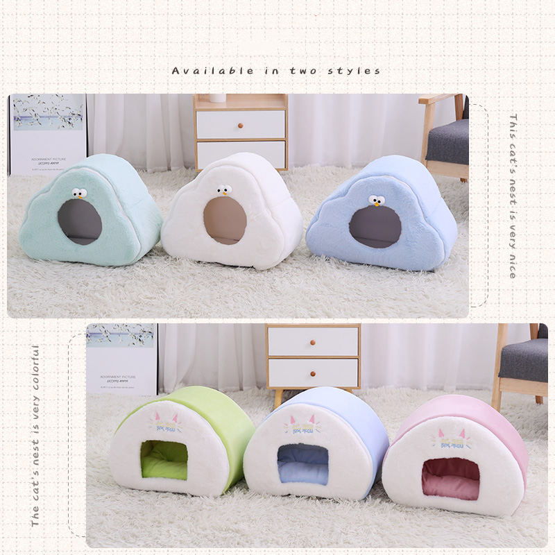 HOOPET Pet Dog Cat House Deep Sleep Comfort in Winter Cat Bed Little Mat Basket for Cat`s House Winter Warm Bed for Cat