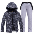 Men and Women Snow Suit Wear Snowboarding Sets Winter Outdoor Sports Clothing Waterproof -30 Warm Costume Ski Jacket + Belt Pant