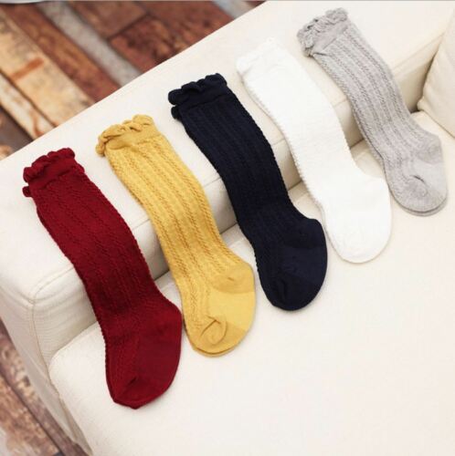 Baby Children Boys Girls Toddler Socks Soft Cotton Knee High Hosiery Tights Leg Warmers