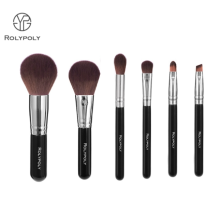 Beauty Makeup Brush Mini Travel Set With Rolypoly Logo