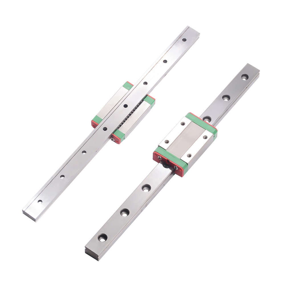 Free shipping MGN7 MGN12 15 MGN9 300 400 500 600mm miniature linear rail slide 1cnc linear guide+1 linear bearing carriage