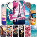 Soft TPU Phone Cases for Apple iPhone 6 Case Luxury 3D Relief Print Flower Case Cover for iphone6S 6 S Silicon Covers Bags Capa