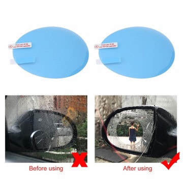 2Pcs/set Rainproof Car Accessories Car Mirror Window Clear Film Membrane Anti Fog Waterproof Sticker Driving Safety