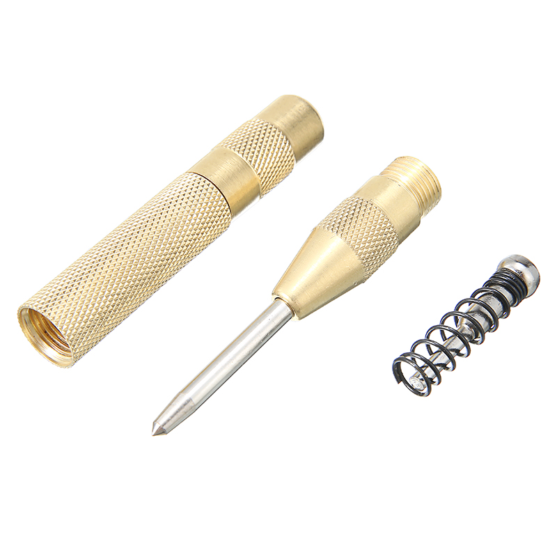 2pcs Center Punch Stator Punching Automatic Centre Pin Punch Adjustable Spring Loaded Metal Drill Tool Woodwork Tool Drill Bit