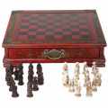 32Pcs/Set Wooden Table Chess Chinese Chess Games Resin Chessman Christmas Birthday Premium Gifts Entertainment Board Game