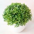 Artificial Potted Plant Bonsai Plastic Flowerpot Ornaments Simulation Flower Grass Birthday Party Decor Home Office Desk Decor