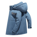 CHAIFENKO Brand Winter Warm Down Jacket Men Casual Windproof Long Thick Hooded windbreaker Coat Men Solid Fashion Parkas Men 3XL