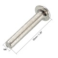 New Hot 10pcs M6 Thread Hex Socket Head Screws Carbon Steel Furniture Bolts Long 30mm 35mm 40mm 45mm 50mm 60mm 70mm 80mm