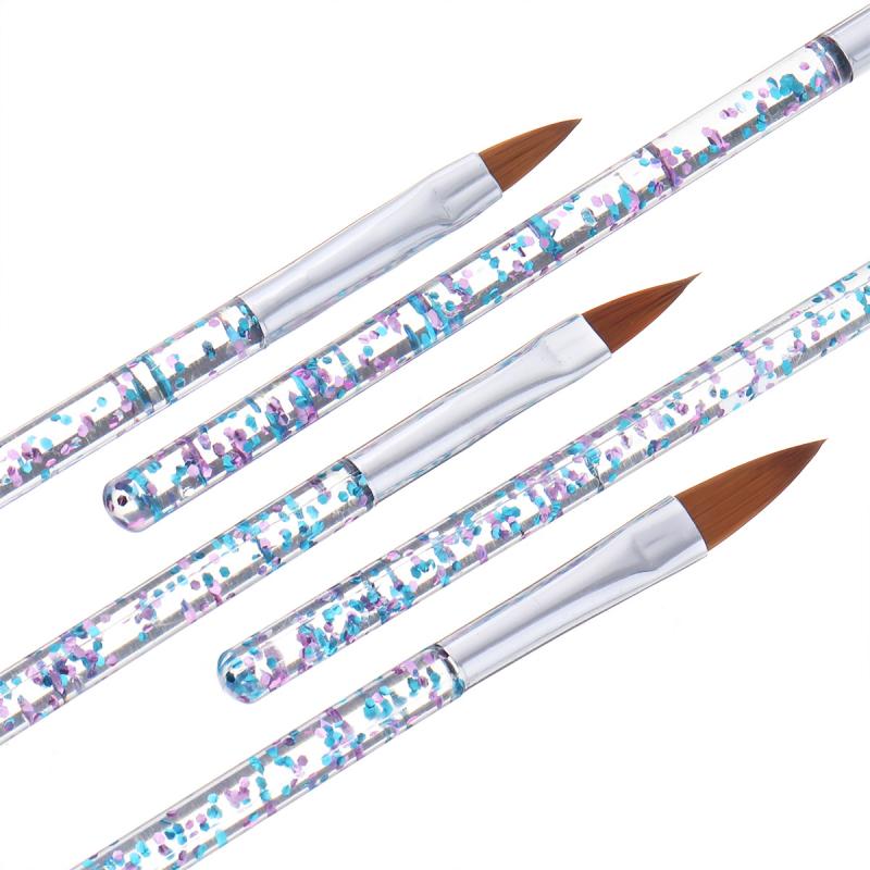 7PCS/Set Nail Art Brush Dotting Painting Drawing Pen Manicure Gel Brush Polish Gel UV Tips Nail Brushes Nail Art Tools