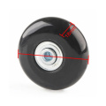 4PCS Black Luggage bag Suitcase Replacement Rubber Wheels Axles Repair Accessories No noise Casters OD 40mm/54mm/60mm/64mm/80mm