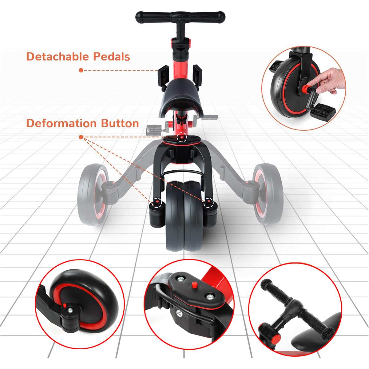 Mini Baby Balance Bike Bicycle Walker Indoor Outdoor Kids Ride on Car Toys Gift for 1-3 years Old Children Learning Walk Scooter