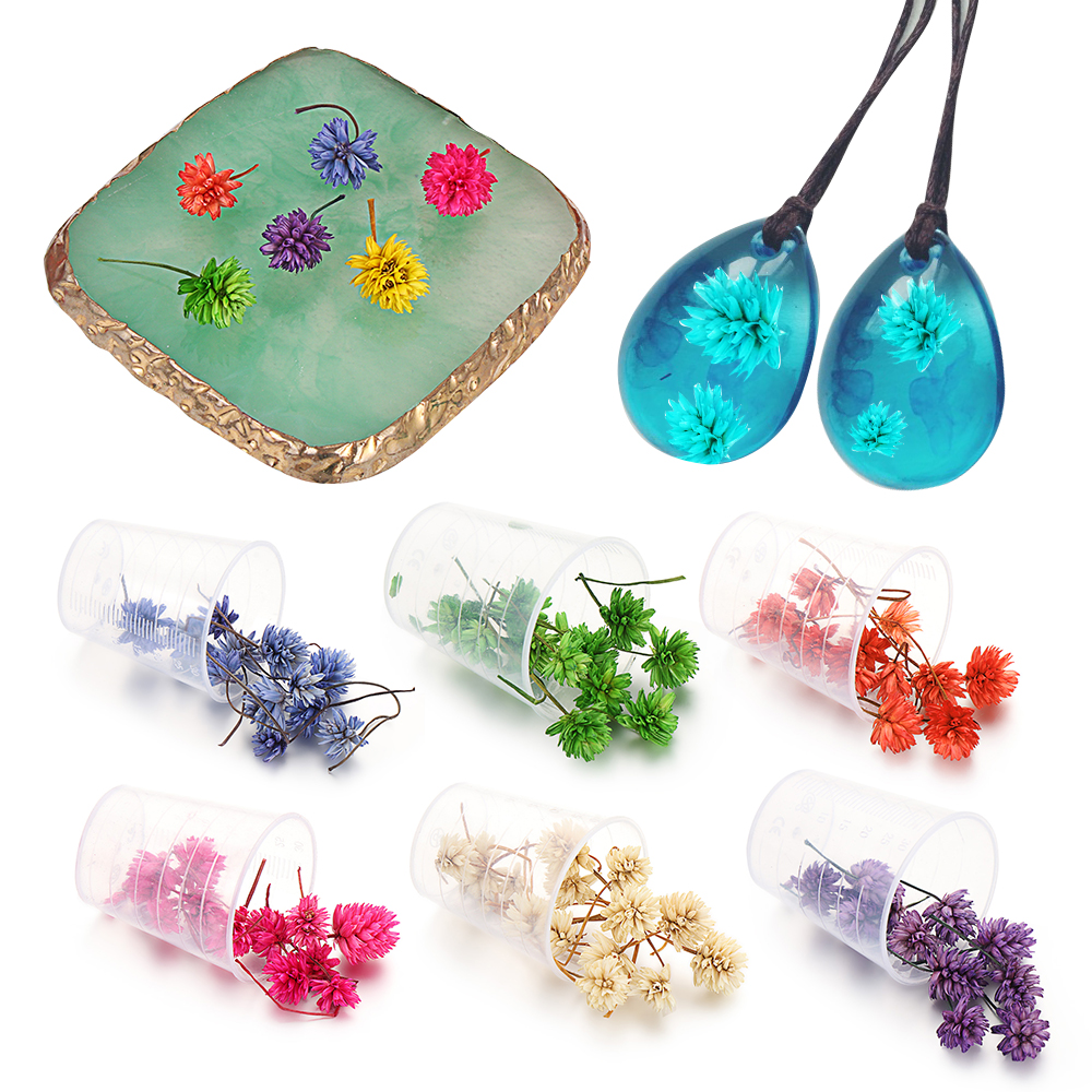 10Pcs/Box Branches Lantern Ball Dried Flowers UV Resin Crafts Decorative Flower Epoxy Mold DIY Crafts Jewelry Filling Materials