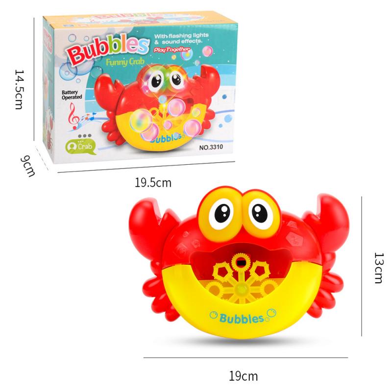 Children's Crab Bubble Machine Toys Baby Bathing Swimming Blowing Bubble Fun Toys Children Outdoor Bubble Machine