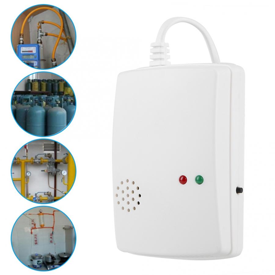 Natural Gas Alarm Sensor Practical Home Security Lpg Leakage Detector 110-240V Gas Sensor