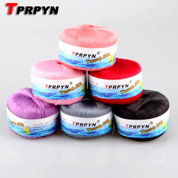 TPRPYN 5Pcs=500g natural soft silk mercerized cotton yarn bamboo fiber knitting yarn crochet yarn for knitting thread