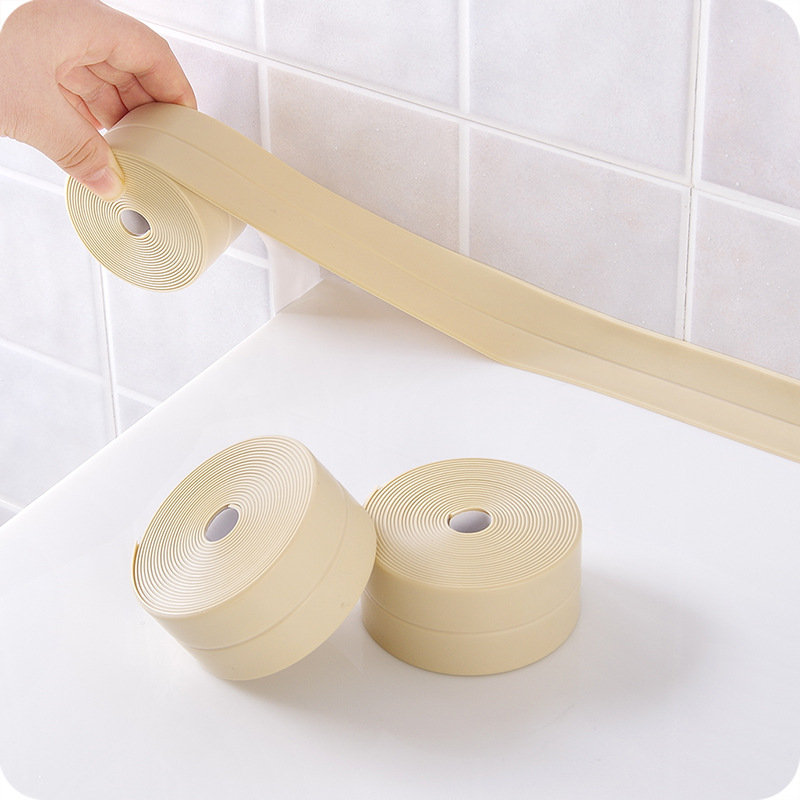 Wall Stickers Bathroom Tape Kitchen Shower Sink Bath Sealing Strip Adhesive Waterproof White PVC Self Home Improvement Gadget