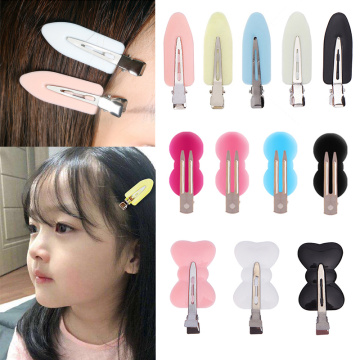 Hot Hair Care No Bend Seamless Hair Clips Side Bangs Fix Fringe Barrette Makeup Washing Face Accessories Styling Hairpins TSLM1