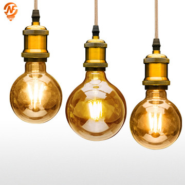 Led Filament Bulb G80 G95 G125 Big Light Bulb 4W 6W 8W Filament Led Bulb E27 Clear Glass Indoor Lighting Lamp AC220V Edison Bulb