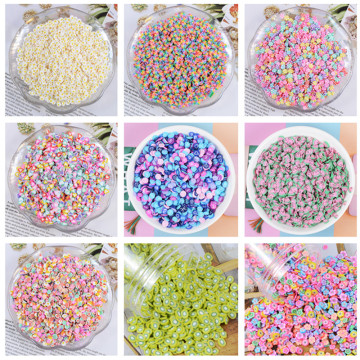 100g Mixed Fruits Slice Polymer Hot Clay Sprinkles Animals Candy Sprinkles for Crafts DIY Slime Filling Accessories Nail Art 5mm