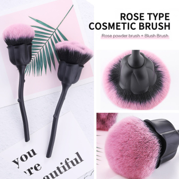 Single Rose Flower Makeup Brush Blush Loose Powder Foundation Brush Soft Hair Strong Powder Grip Nail Art Kabuki Cosmetic Tools