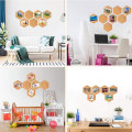 Cork home square round picture home decoration as a photo wall bulletin board message board floor decoration
