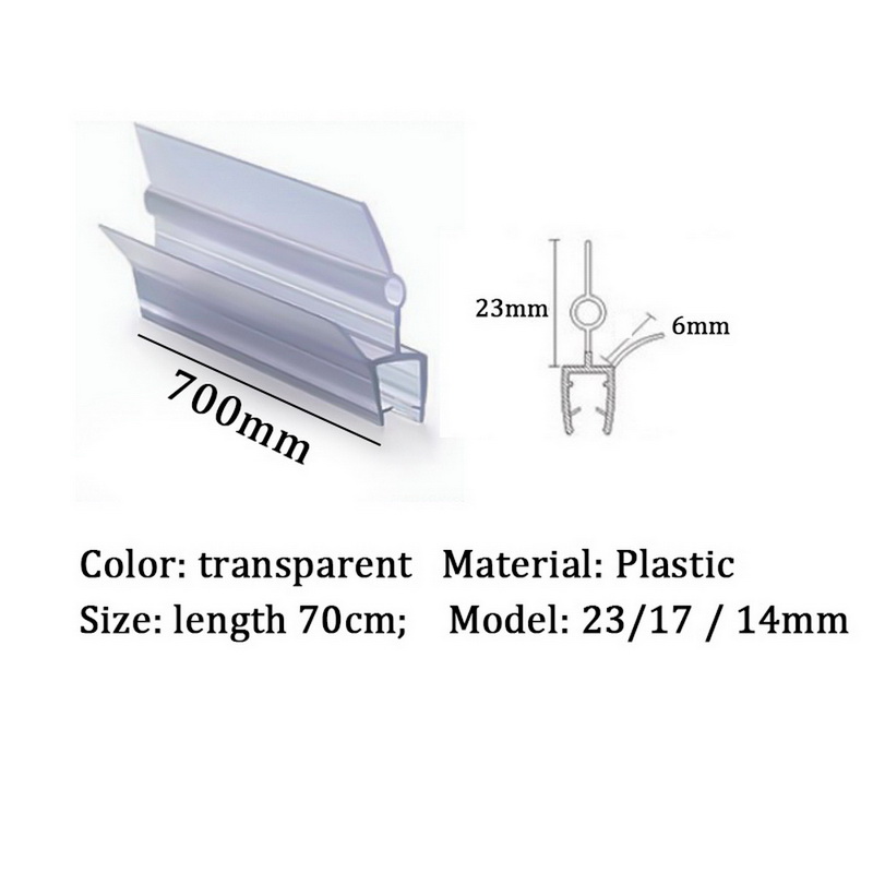 2PCS Glass Thickness 4-6mm Seal Ring Strip For Shower bathroom Screen Door Window Glass Seal Strip ^_^