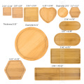 for Succulents Pots Trays Base Stander Garden Decor Home Decoration Crafts 12 Types Sale Bamboo Round Square Bowls Plates