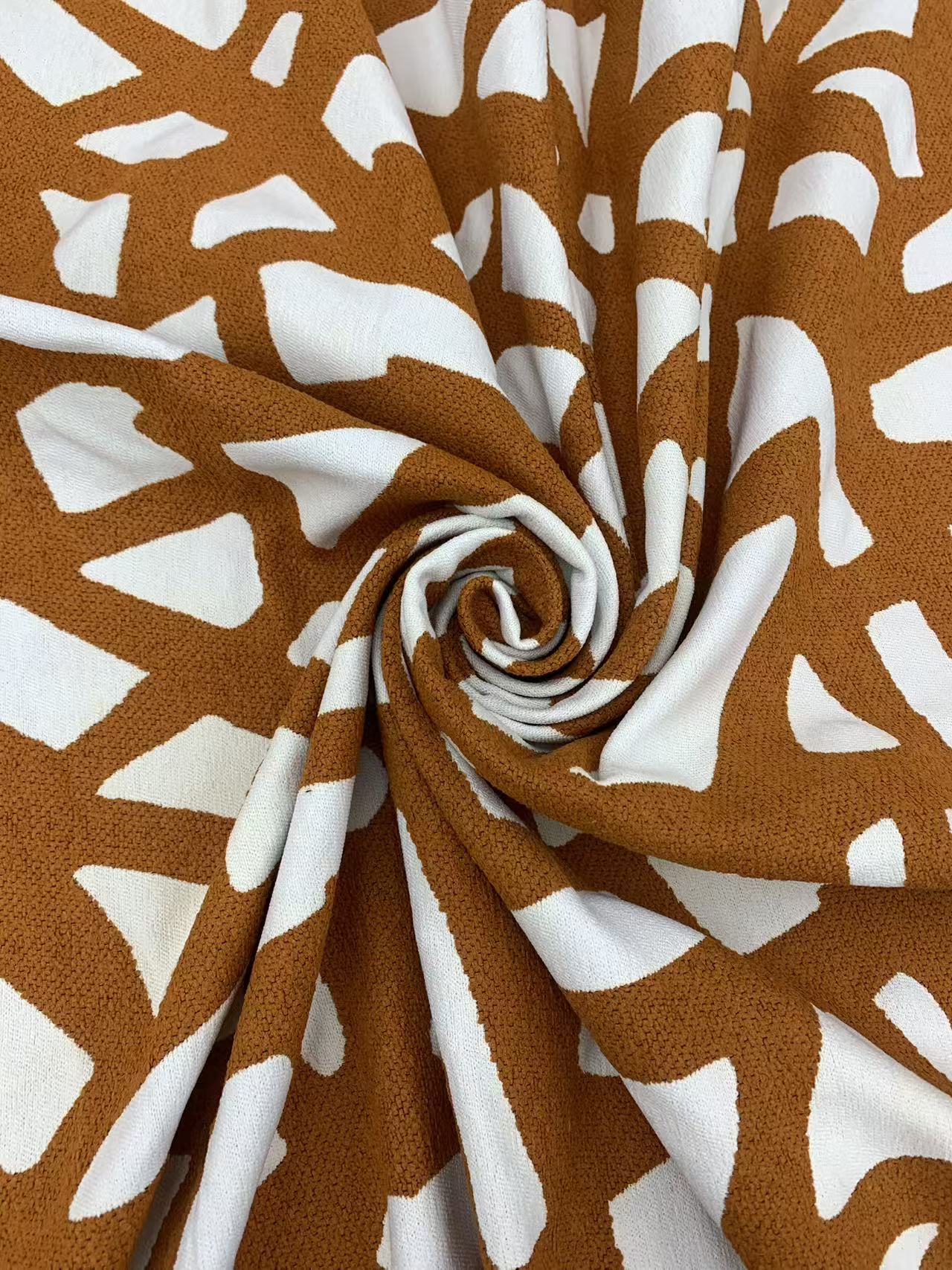 Multi Color Geometric Upholstery Fabric