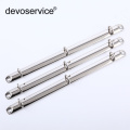 New 1PC 205mm DIY Metal Spiral Binder Clip Loose-leaf Stainless Steel Binder File Folder Diary Clips Binding Ring Buckle Rings