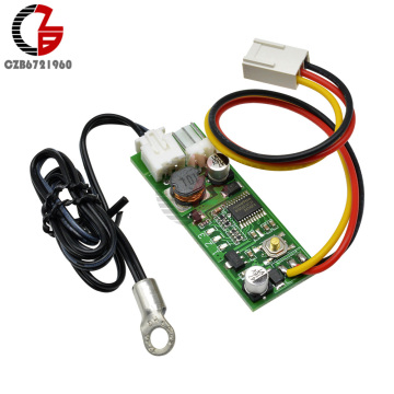 Temperature Speed Controller Voltage Regulator 1 CH 12V 2-3 Wire DC Motor Fan LED Light Speed Control Switch with Fix Hole