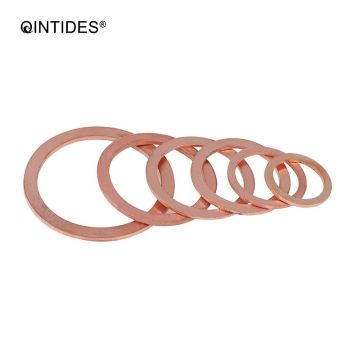 QINTIDES M20-M23 10/50PCS Copper Sealing rings Copper Gasket Seal Flat Gasket DIN 7603A Copper Sealing washer M21 M22