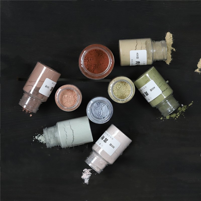 30g natural mineral gouache pigment 300/400/500 mesh rock color heavy color Chinese painting mural mineral color gouache paint