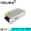 Universal DC70V 17.2A 1200W Switch Power Supply Source Transformer 110 220V AC DC 70V SMPS for Industry Mechanical Equipment CNC