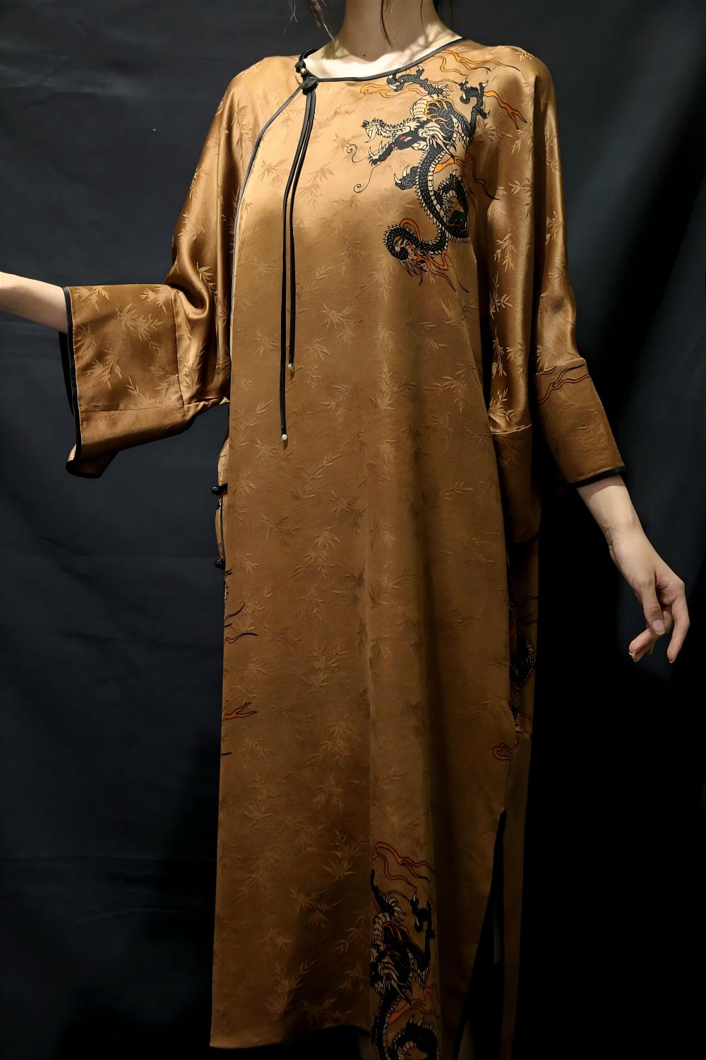 woman long dress
