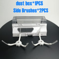 Spare parts dust box bin*1+Side Brushes*2 for xiaomi mi roborock vacuum cleaner S50 S51 with fiter