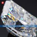 GIGAJEWE D Top Color Radiant Cut Moissanite Loose Diamond Test Passed Gemstone For Jewelry Making Certificate Gift