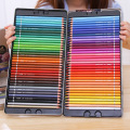 Deli Oil 24/36/48/72 Colors Colored Pencil Wood Graffiti Iron Box Fill Pen Advanced Colored Lead Painting Sketch School Supplies