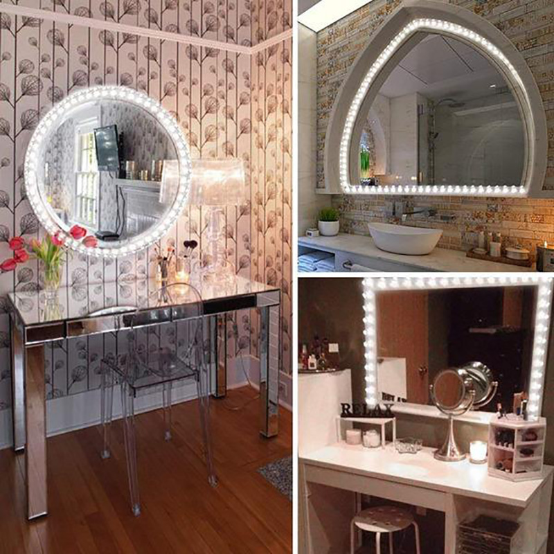 USB Led Mirror Vanity Light Make up Dressing Table Lamp Furniture makeup Bathroom Cabinet 5V Hand Sweep Sensor Switch Led Strip